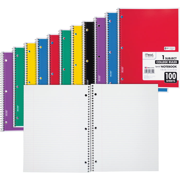 Mead One-subject Spiral Notebook - MEA06622BD