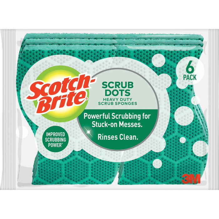 Scotch-Brite Scrub Dots Heavy-duty Scrub Sponge - MMM303064