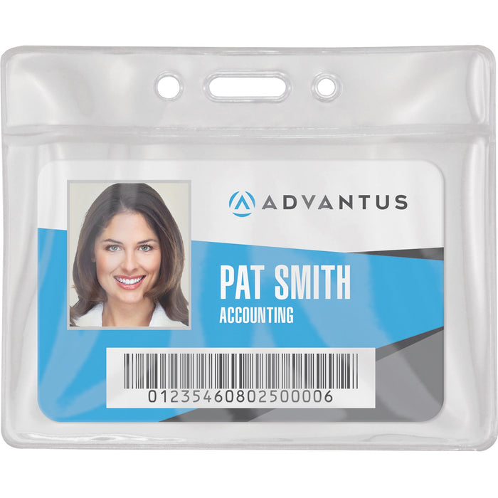 Advantus Vinyl ID Badge Holders - AVT75683