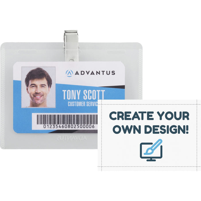 Advantus DIY Clip-style Name Badge Kit - AVT97027