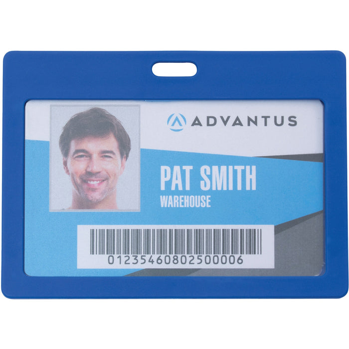 Advantus Horizontal Rigid ID Badge Holder - AVT97064