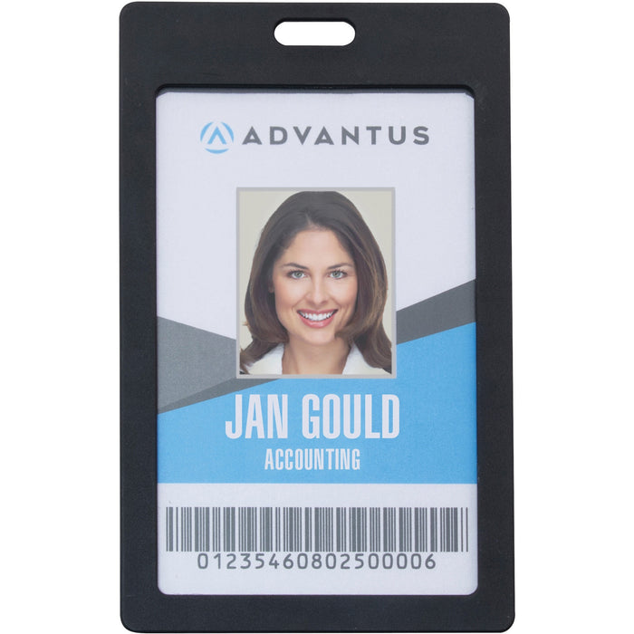 Advantus Vertical Rigid ID Badge Holder - AVT97068