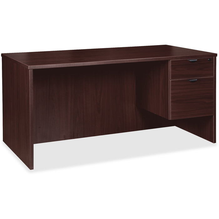 Lorell Prominence 2.0 Espresso Laminate Box/File Right-Pedestal Desk - 2-Drawer - LLRPD3066QRES