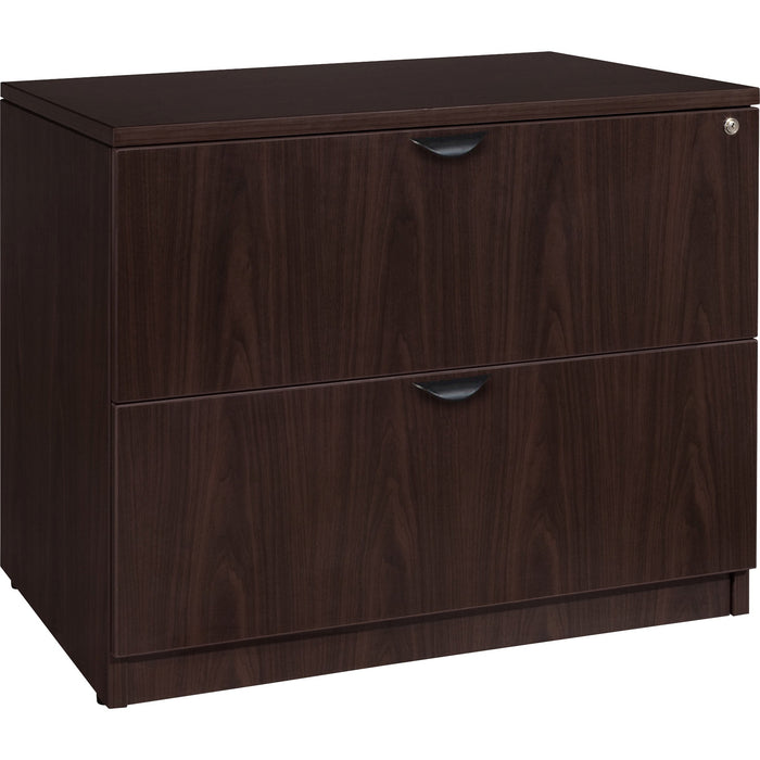 Lorell Prominence 2.0 Espresso Laminate Lateral File - 2-Drawer - LLRPL2236ES