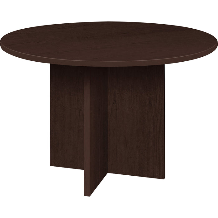 Lorell Prominence Round Laminate Conference Table - LLRPT42RES