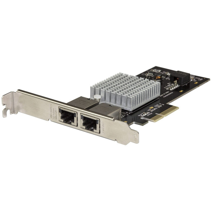 StarTech.com Dual Port 10G PCIe Network Adapter Card - Intel-X550AT 10GBASE-T PCI Express 10GbE Multi Gigabit Ethernet 5 Speed NIC 2port - STCST10GPEXNDPI