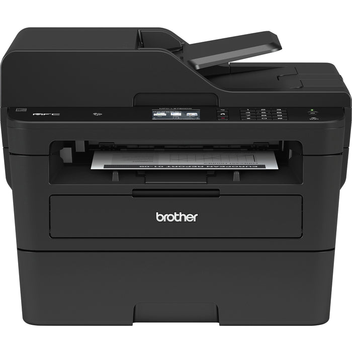 Brother MFC-L2750DW Monochrome Compact Laser All-in-One Printer with 2.7" Color Touchscreen, Single-pass Duplex Copy & Scan, and Wireless & NFC - BRTMFCL2750DW