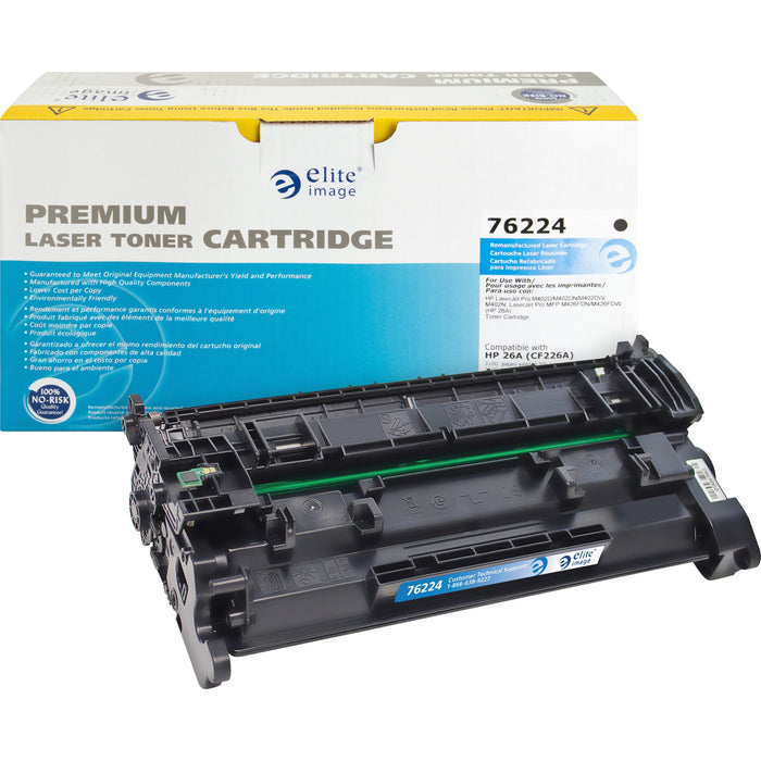 Elite Image Laser Toner Cartridge - Alternative for HP 26A (CF226A) - Black - 1 Each - ELI76224