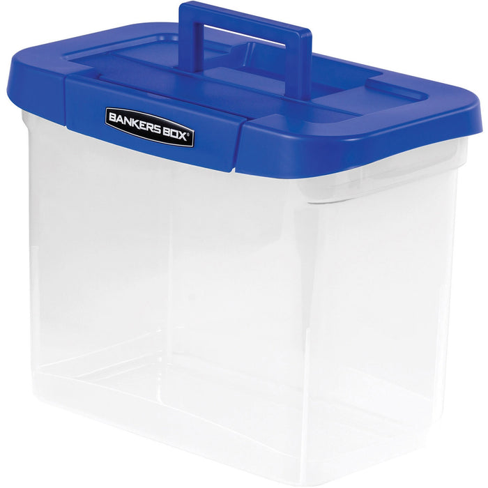 Bankers Box&reg; Heavy Duty Portable Plastic File Box - FEL0086301