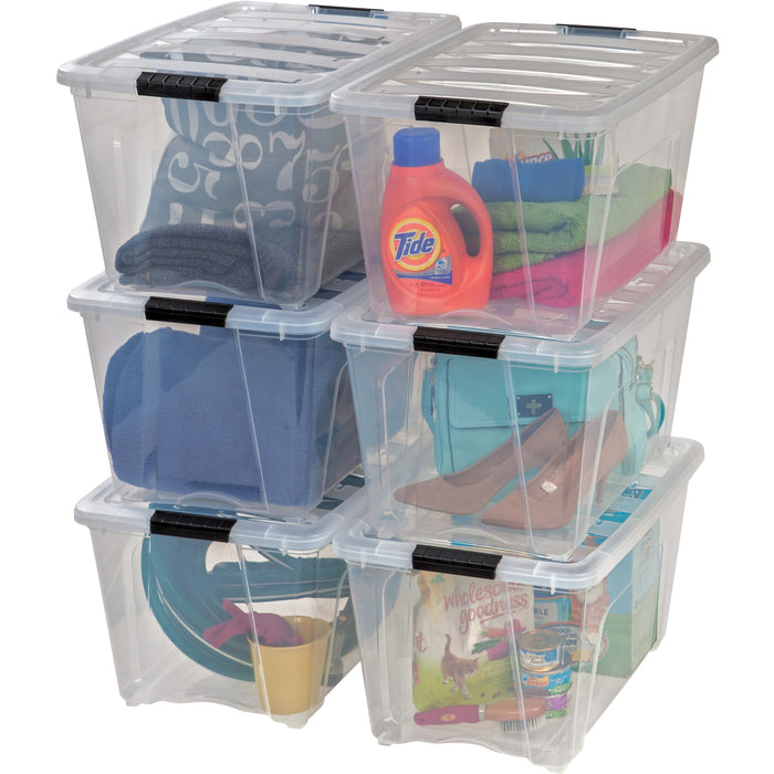 IRIS Stackable Clear Storage Boxes - IRS100245