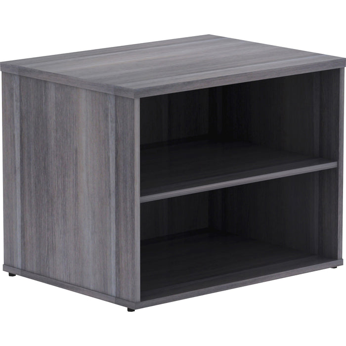 Lorell Relevance Series Charcoal Laminate Office Furniture Credenza - LLR16215