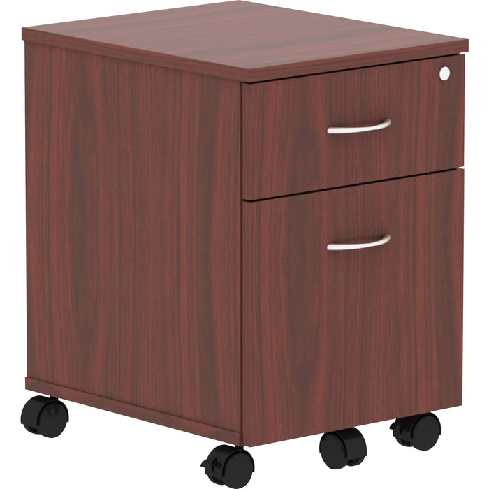Lorell Relevance Series Mahogany Laminate Office Furniture Pedestal - 2-Drawer - LLR16216