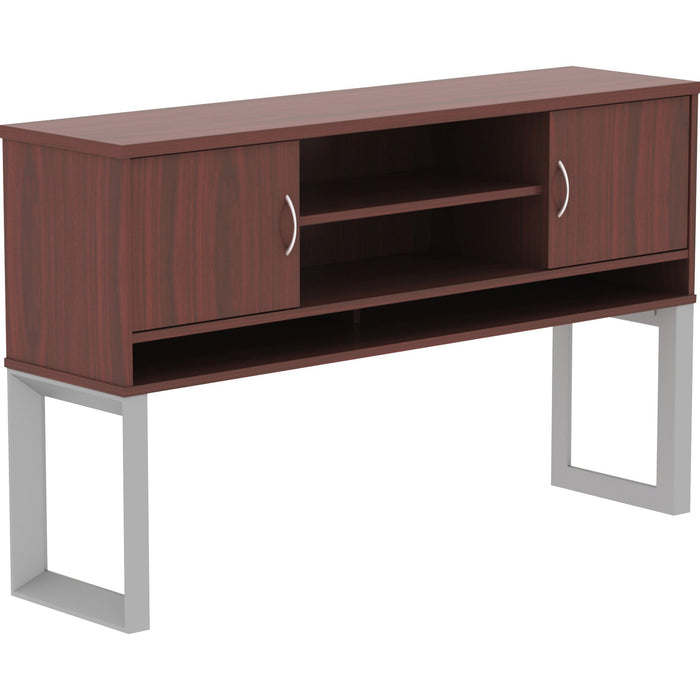 Lorell Relevance Series Mahogany Laminate Office Furniture Hutch - LLR16218