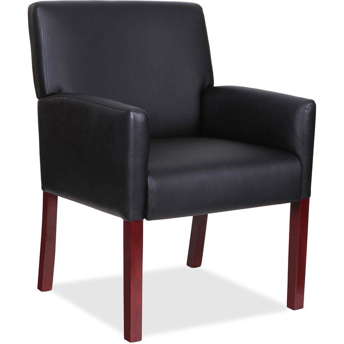 Lorell Full-sided Arms Leather Guest Chair - LLR20027
