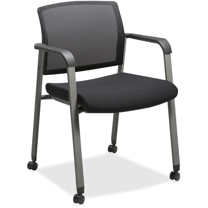 Lorell Mesh Back Guest Chairs with Casters - LLR30953