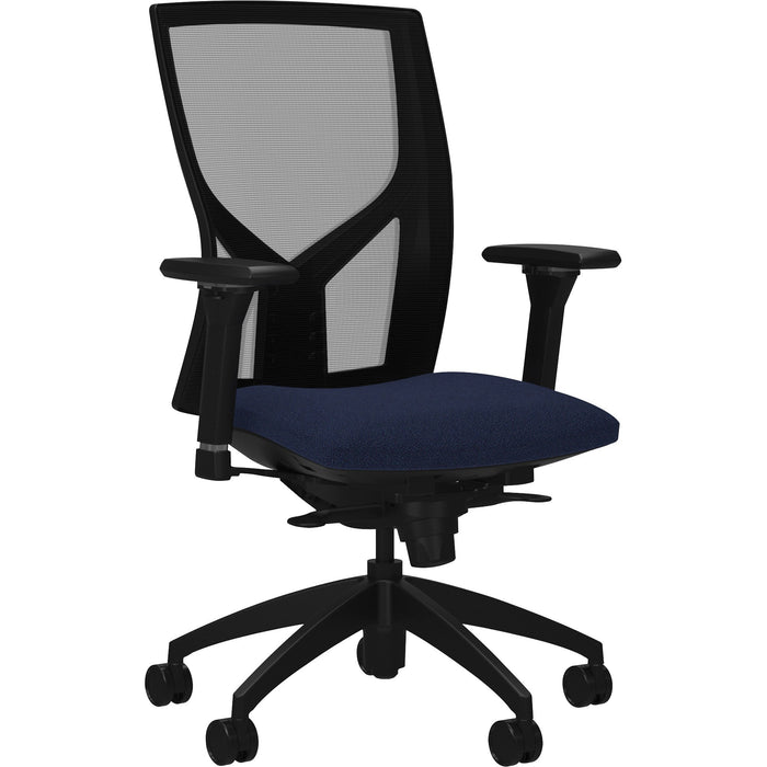 Lorell High-Back Mesh Chairs with Fabric Seat - LLR83109A204