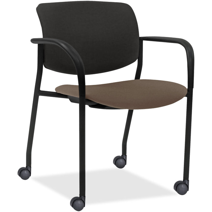 Lorell Stack Chairs with Plastic Back & Fabric Seat - LLR83115A200