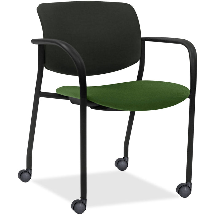 Lorell Stack Chairs with Plastic Back & Fabric Seat - LLR83115A201