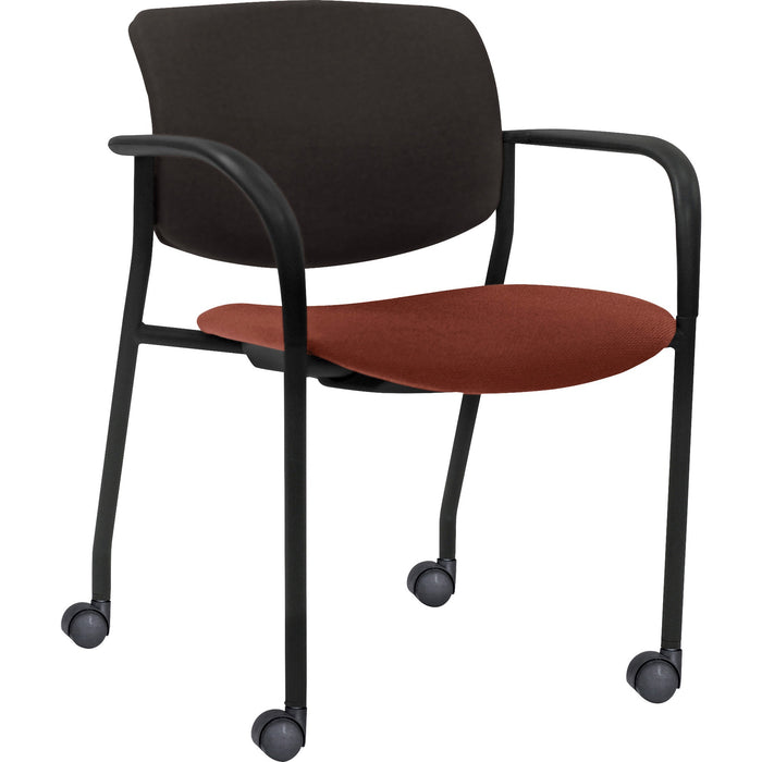 Lorell Stack Chairs with Plastic Back & Fabric Seat - LLR83115A203