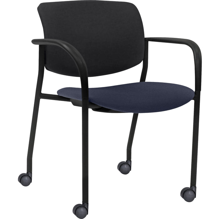 Lorell Stack Chairs with Plastic Back & Fabric Seat - LLR83115A204