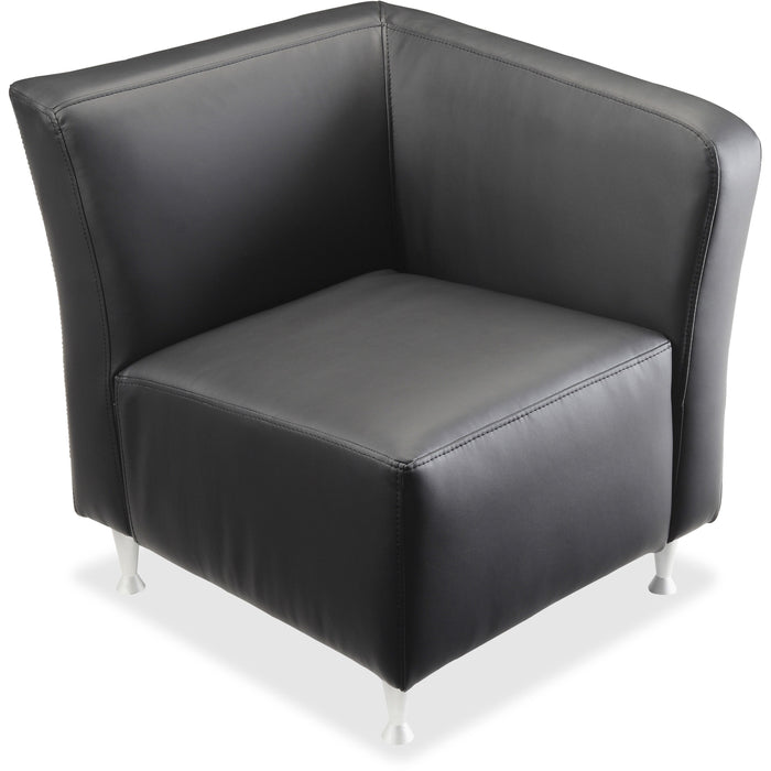 Lorell Fuze Modular Series Left Lounge Chair - LLR86919
