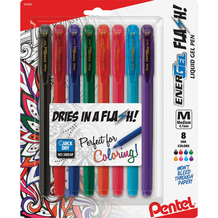 Pentel EnerGel Flash Pens - PENBL417BP8M