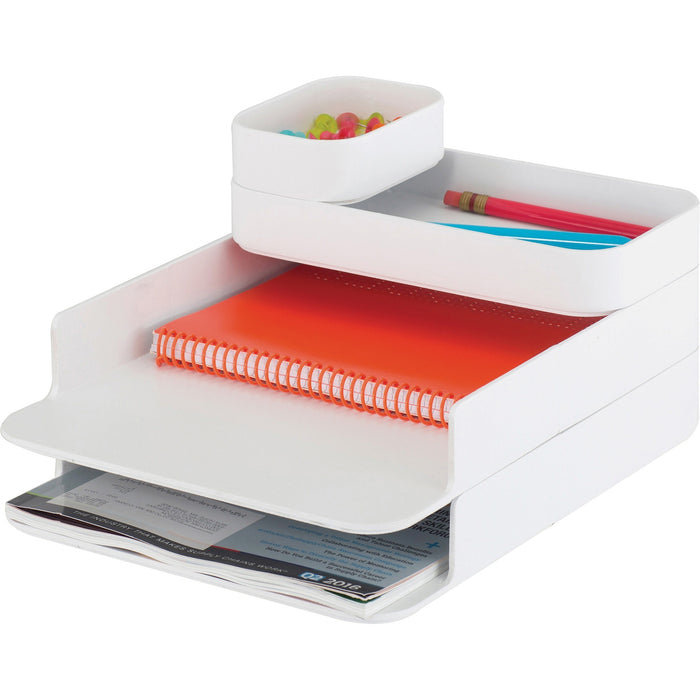 Safco Stacking Plastic Desktop Sorter Sets - SAF3285WH