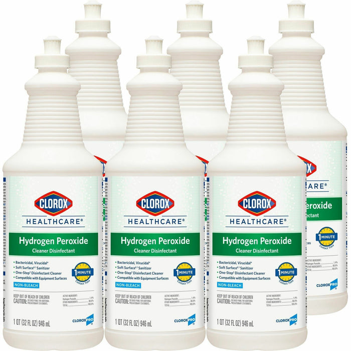 Clorox Healthcare Pull-Top Hydrogen Peroxide Cleaner Disinfectant - CLO31444CT