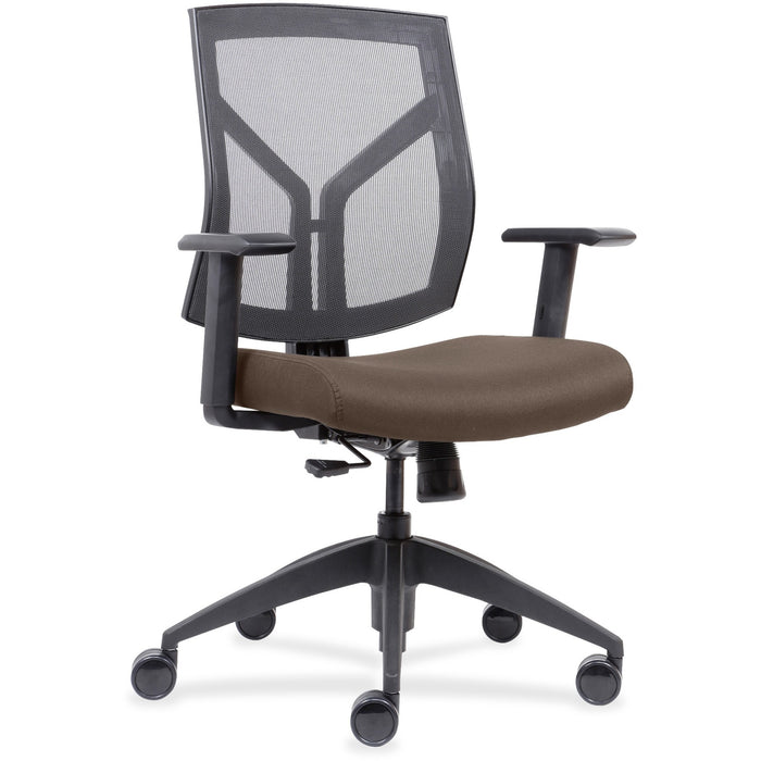 Lorell Mesh Back/Fabric Seat Mid-Back Task Chair - LLR83111A200