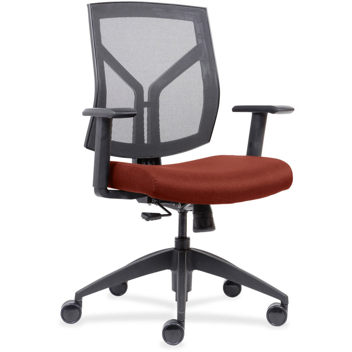 Lorell Mesh Back/Fabric Seat Mid-Back Task Chair - LLR83111A203