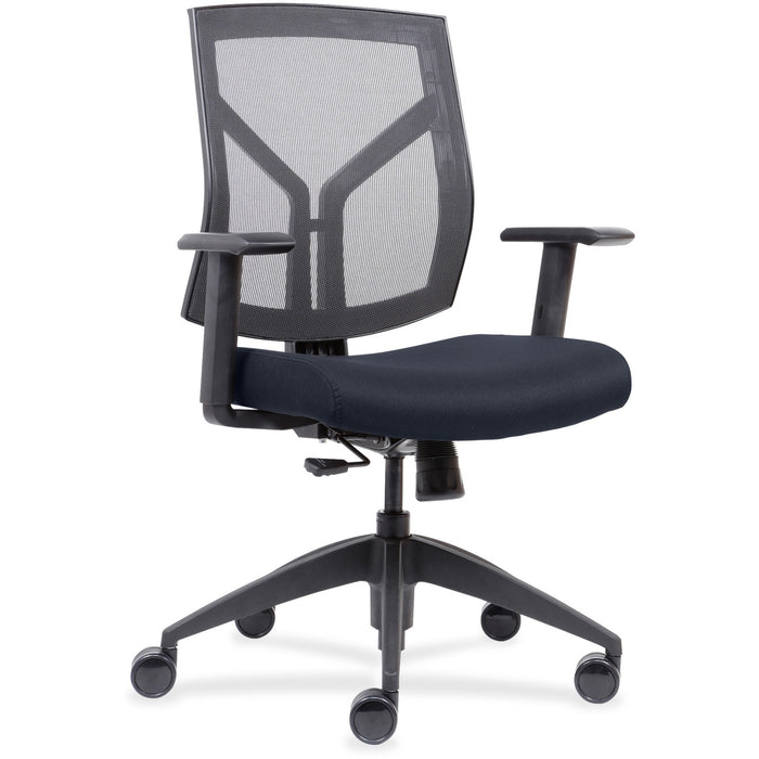 Lorell Mesh Back/Fabric Seat Mid-Back Task Chair - LLR83111A204