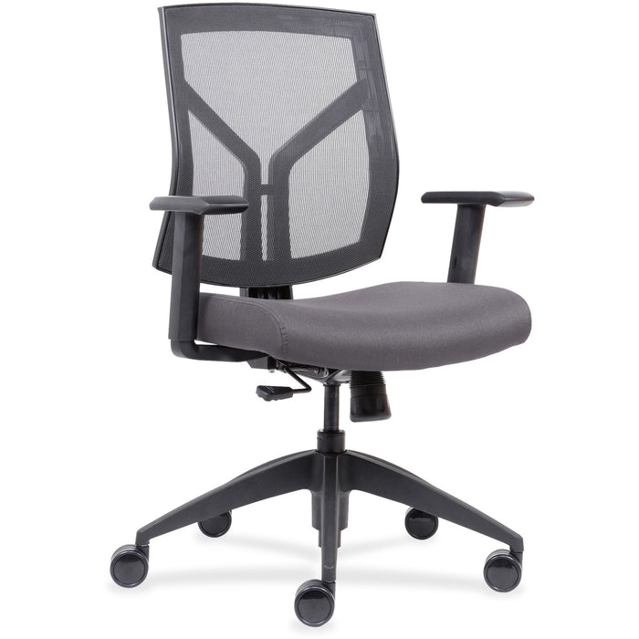 Lorell Mesh Back/Fabric Seat Mid-Back Task Chair - LLR83111A206