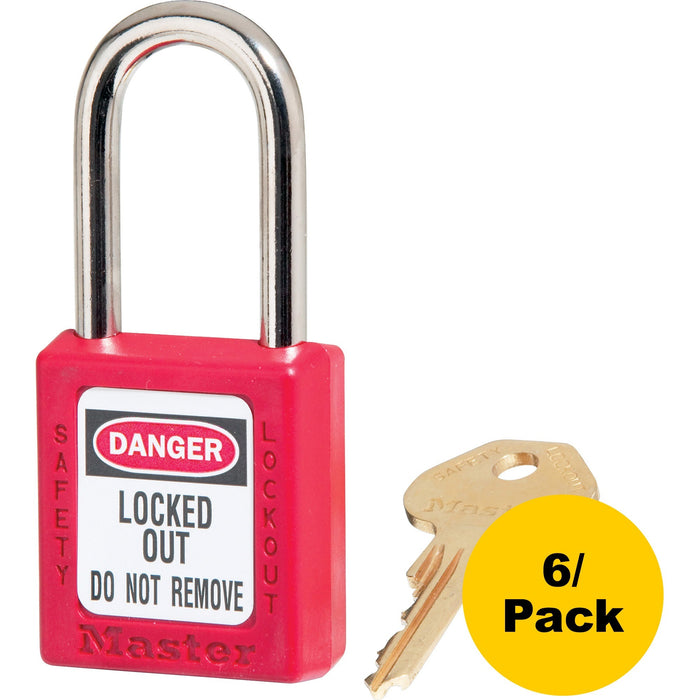 Master Lock Danger Red Safety Padlock - MLK410REDPK