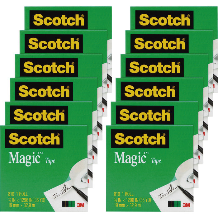 Scotch 3/4"W Magic Tape - MMM810341296PK