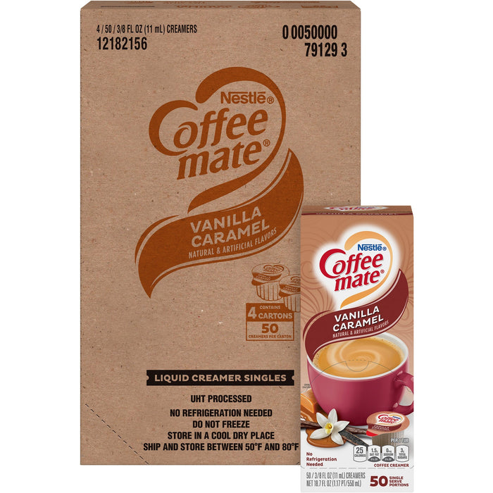 Coffee mate Vanilla Caramel Flavor Liquid Creamer Singles - NES79129CT
