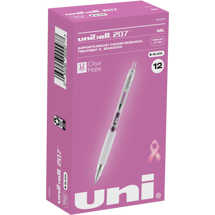uniball&trade; 207 Pink Ribbon Gel Pens - UBC1745267BX