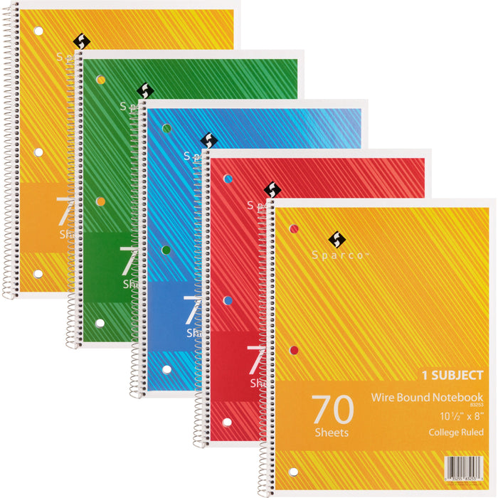 Sparco Wirebound Notebooks - SPR83253BD