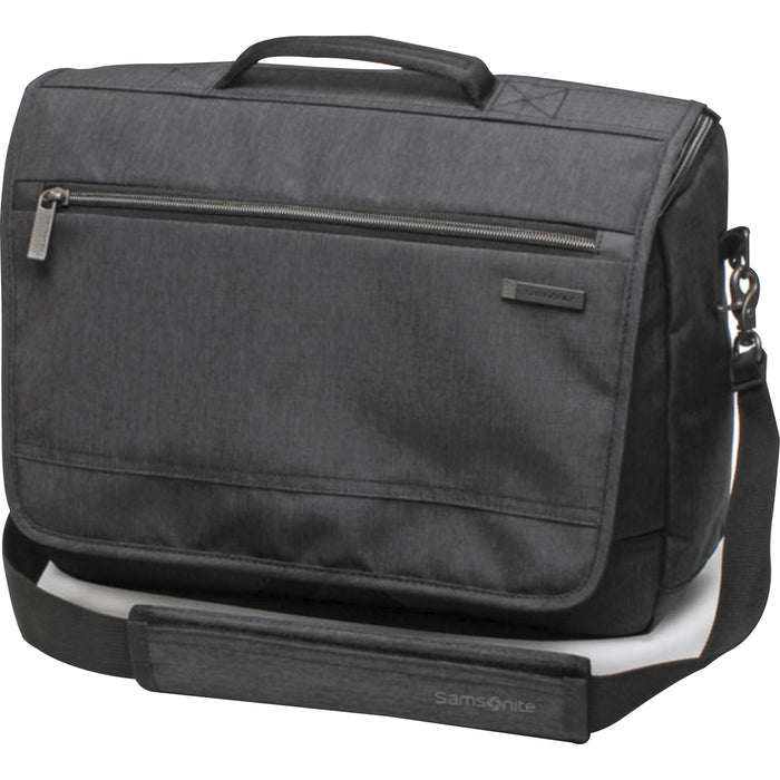 Samsonite Modern Utility Carrying Case (Messenger) for 15.6" Apple iPad Notebook, Tablet - Charcoal Heather, Charcoal - SML895795794
