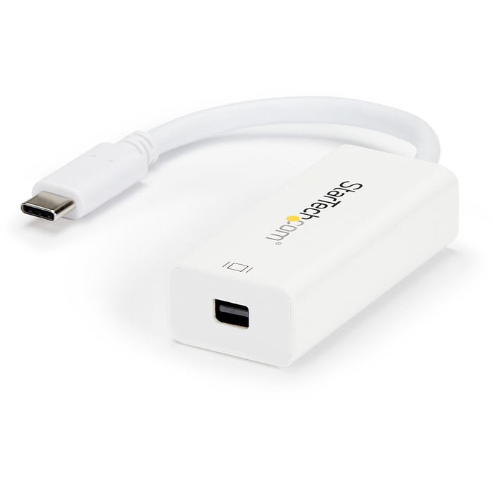 StarTech.com StarTech.com - USB-C to Mini DisplayPort Adapter - 4K 60Hz - White - USB Type-C to Mini DP Adapter - Thunderbolt 3 Compatible - STCCDP2MDP