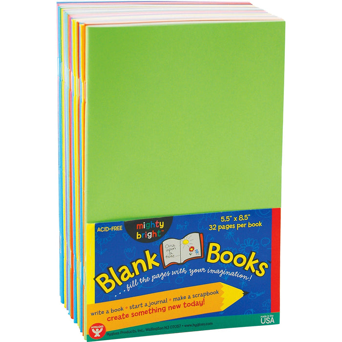 Hygloss Mighty Bright Blank Books - HYX77720