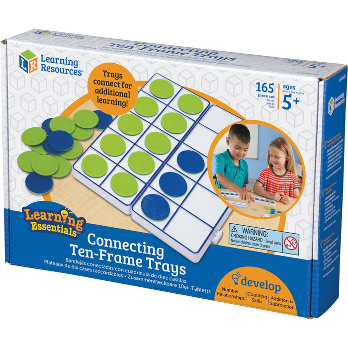 Learning Resources Connecting Ten-Frame Trays - LRNLER6650