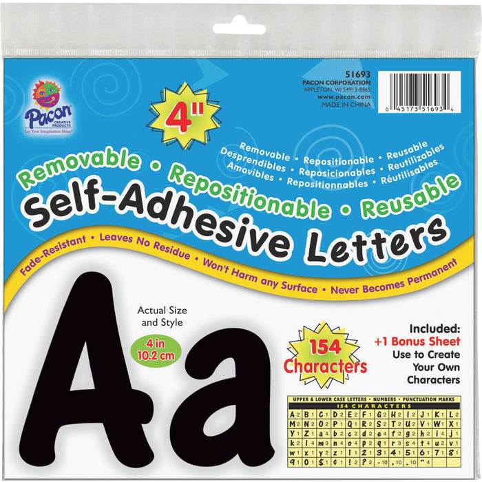 UCreate 154 Character Self-adhesive Letter Set - PAC51693
