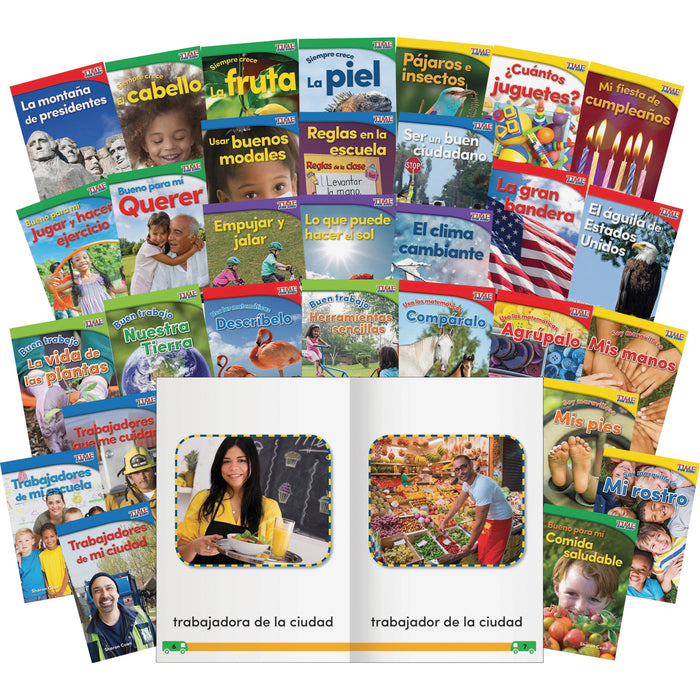 Shell Education TIME For Kids Informational Text Grade K Readers 30-Book Spanish Set Printed Book - SHL25857