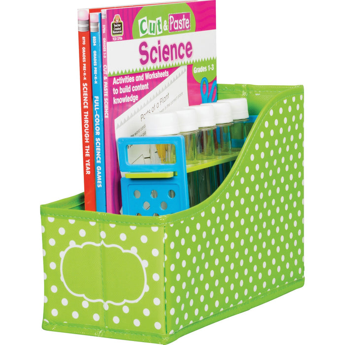 Teacher Created Resources Lime Polka Dots Book Bin - TCR20785