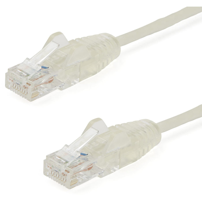 StarTech.com 6 ft CAT6 Cable - Slim CAT6 Patch Cord - Gray - Snagless RJ45 Connectors - Gigabit Ethernet Cable - 28 AWG - LSZH (N6PAT6GRS) - STCN6PAT6GRS