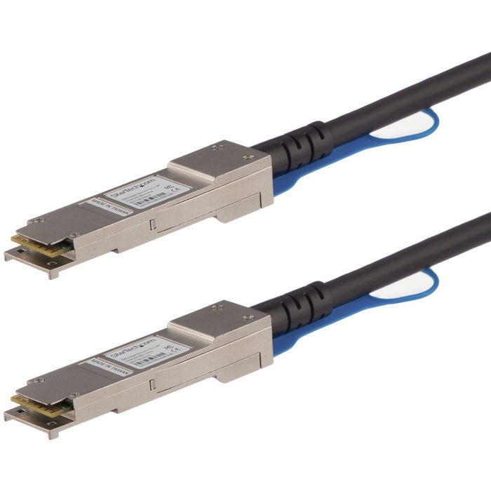 StarTech.com 1m 40G QSFP+ to QSFP+ Direct Attach Cable for HPE JG326A 40GbE QSFP+ Copper DAC 40 Gbps Low Power Active Twinax - STCJG326AST