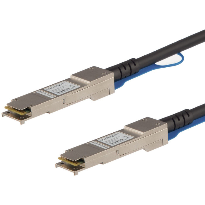 StarTech.com MSA Uncoded Compatible 7m 40G QSFP+ to QSFP+ Direct Attach Cable - 40 GbE QSFP+ Copper DAC 40 Gbps Low Power Active Twinax - STCQSFP40GAC7M