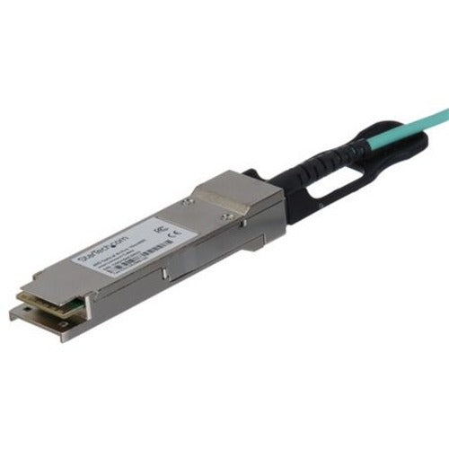 StarTech.com MSA Uncoded 15m 40G QSFP+ to SFP AOC Cable - 40 GbE QSFP+ Active Optical Fiber - 40 Gbps QSFP Plus Cable 49.2' - STCQSFP40GAO15M