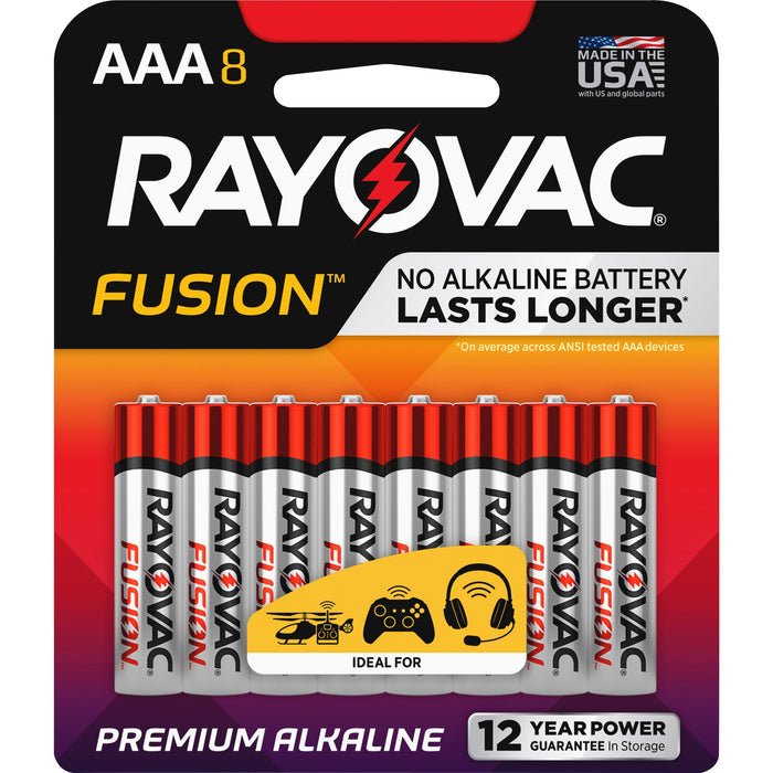 Rayovac Fusion Alkaline AAA Batteries - RAY8248TFUSK