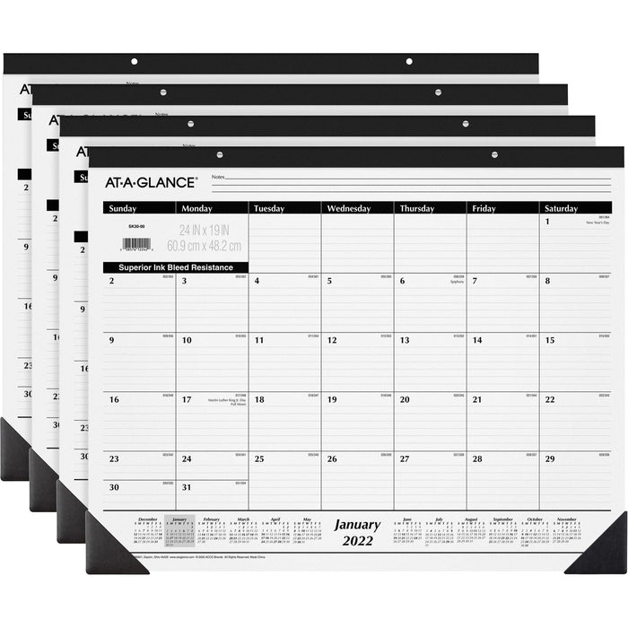 At-A-Glance Classic Monthly Desk Pad - AAGSK3000BD